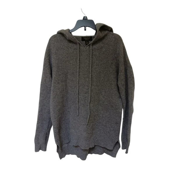 Cashmere Charter Club Luxury Hooded Hi Low 100% Cashmere Sweater - Picture 3 of 10